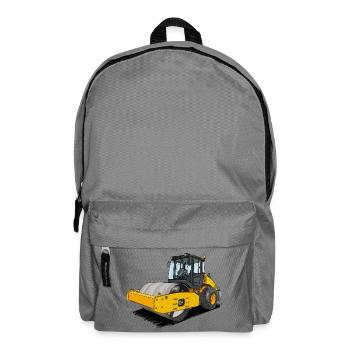 Walze im Straßenbau - Rucksack - Mittelgrau - Vorne
