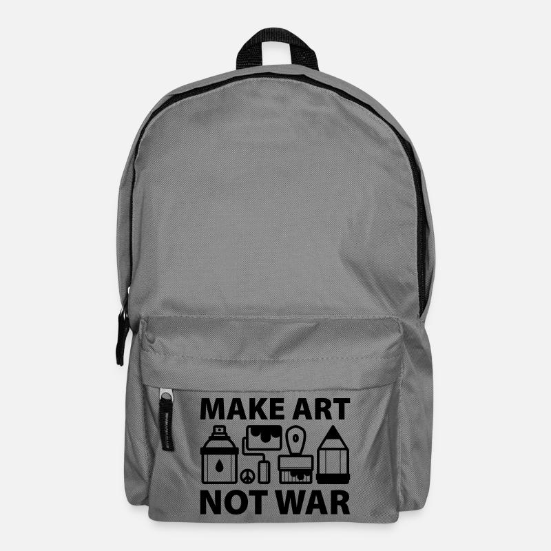 Make art not war - Backpack - elephant grey