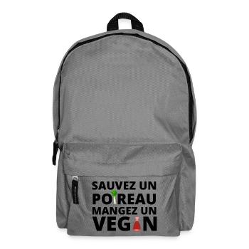 végan humour, végétarien - Sac à dos - gris éléphant - Devant