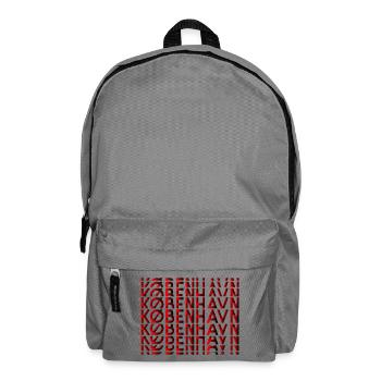 Copenhagen Neon Typography Pattern - Backpack - elephant grey - Front