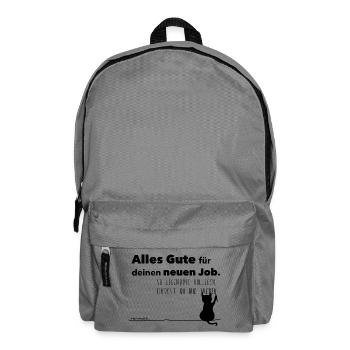 Alles Gute für deinen neuen Job! Legendäre Kollege - Rucksack - Mittelgrau - Vorne