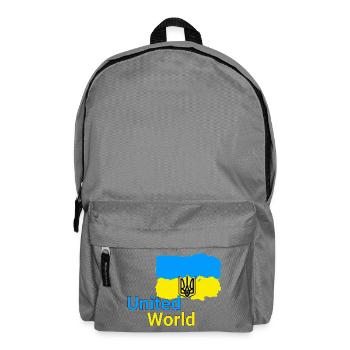 United World - Ukraine - Backpack - elephant grey - Front