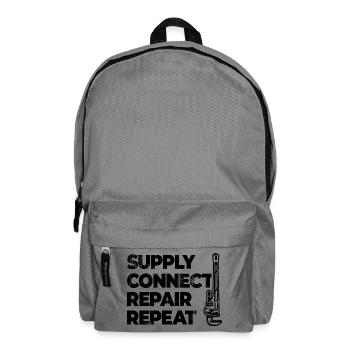 Motivation du plombier - Sac à dos - gris éléphant - Devant