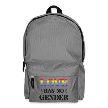 LGBT Pride Month - Love Has No Gender - Backpack - elephant grey - Front