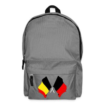 Flag of Belgium and flag of Namur - Backpack - elephant grey - Front