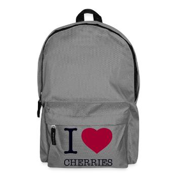 I LOVE CHERRIES - Rucksack - Mittelgrau - Vorne