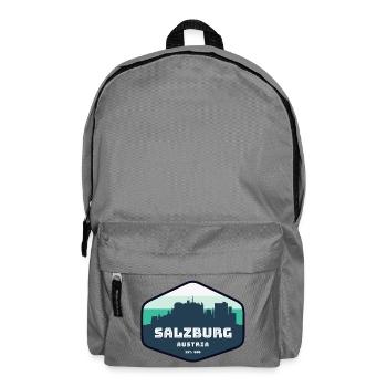 Salzburg Skyline Silhouette - Backpack - elephant grey - Front