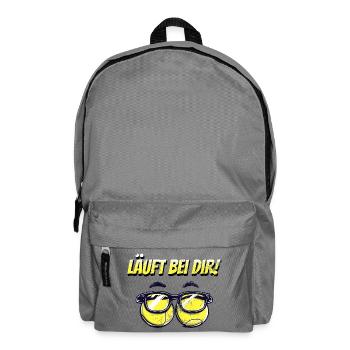 Tennis Shirt läuft bei dir - Rucksack - Mittelgrau - Vorne