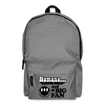 Humains Sourire Design Rétro - Sac à dos - gris éléphant - Devant