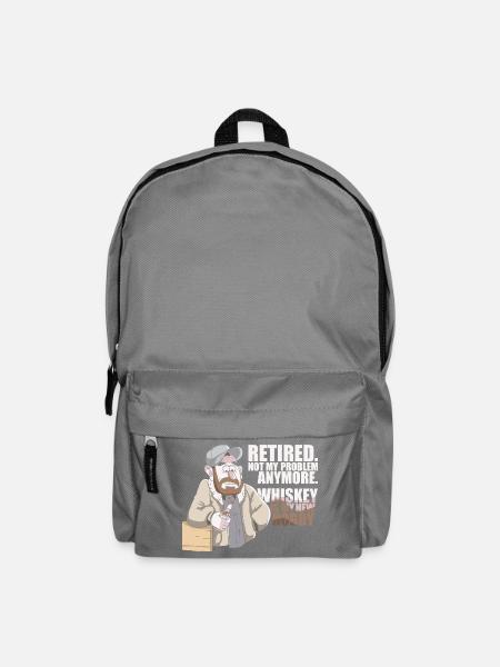 Whiskey Spruch Whiskeytrinker Whiskeyliebhaber - Rucksack - Mittelgrau