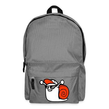 Snail Sunglasses Cute Cute Happy Cool - Backpack - elephant grey - Front