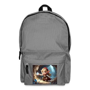 Kleiner Elfen-Diamantenschatz - Rucksack - Mittelgrau - Vorne