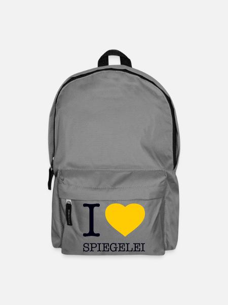 I love Spiegelei - Rucksack - Mittelgrau