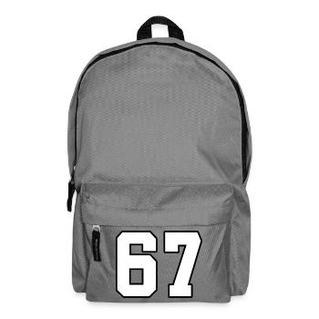 67 Minimalist Trend Design - Backpack - elephant grey - Front