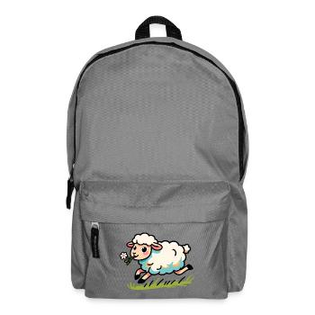 Lamb mutton in the meadow - Backpack - elephant grey - Front