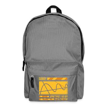 Mahtelehrer Mathe Geometrie Schule Mathematik - Rucksack - Mittelgrau - Vorne