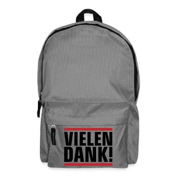 Vielen Dank Dankeschön - Rucksack - Mittelgrau - Vorne