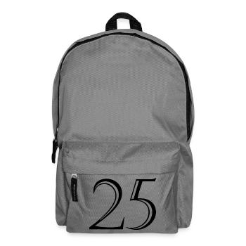 25. 25 ANS. 25e ANNIVERSAIRE. ANNIVERSAIRE 25 ANS. - Sac à dos - gris éléphant - Devant