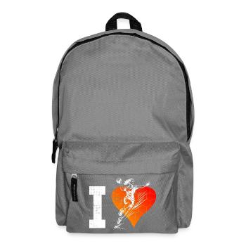 Einfach Handball zeitloses Design fuer Frauen - Rucksack - Mittelgrau - Vorne