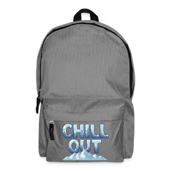 Chill Out Mountains Winter Outdoor Design - Backpack - elephant grey - Front