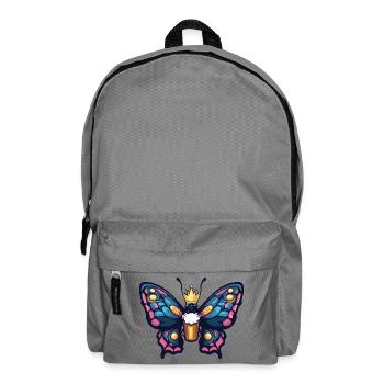 Schmetterling Bier König - Rucksack - Mittelgrau - Vorne