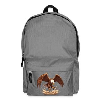 Eagle in the fall - Backpack - elephant grey - Front