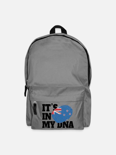Es steckt in meiner DNA, neuseeländische Gene, lustig neuseeländisch, neuseeländisch - Rucksack - Mittelgrau