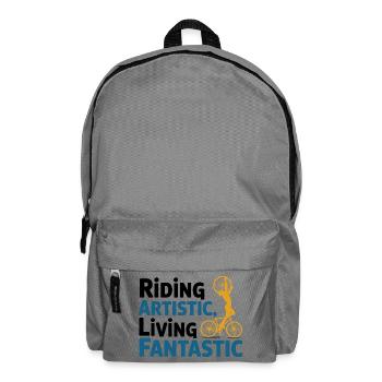 Künstlerischer Radsport - Rucksack - Mittelgrau - Vorne