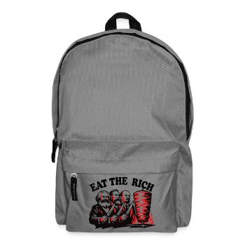 Eat the rich - Marx Engels Lenin - Döner Kebab - Rucksack - Mittelgrau - Vorne