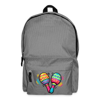 Colorful Maracas Pattern - Backpack - elephant grey - Front