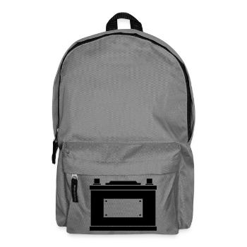 Autobatterie - Rucksack - Mittelgrau - Vorne