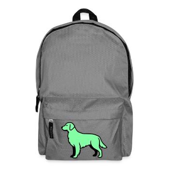 Labrador Retriever Silhouette - Rucksack - Mittelgrau - Vorne