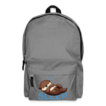 Dessin animé de la Loutre endormie mignon - Sac à dos - gris éléphant - Devant