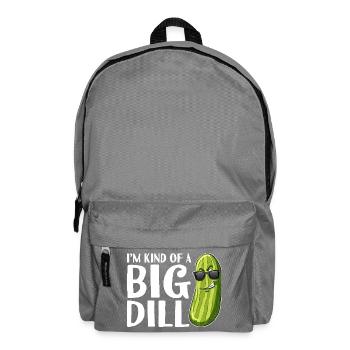 Big Dill Pickle Wortspiel-Tee - Rucksack - Mittelgrau - Vorne