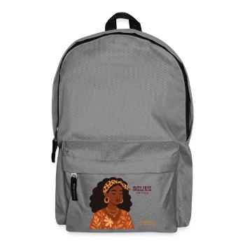 Glaub an Dich: Empowerment Porträt - Rucksack - Mittelgrau - Vorne