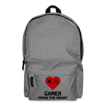 gamer_from_the_heart_002 - Rucksack - Mittelgrau - Vorne