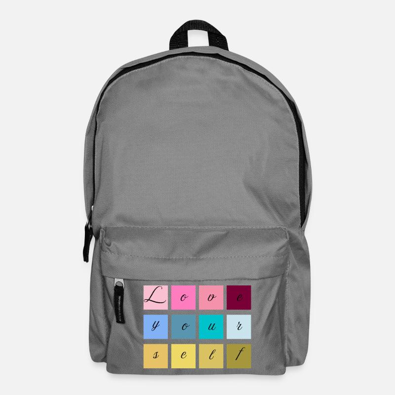 Aimez-vous en lettres pastel - Sac à dos - gris éléphant
