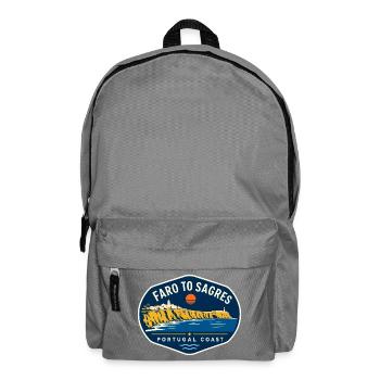Faro to Sagres Portugal Coast Algarve Travel - Backpack - elephant grey - Front