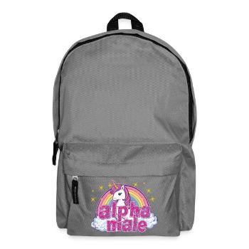 alphaMaleUnicorn - Backpack - elephant grey - Front