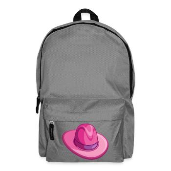 Chapeau de cowboy rose - Sac à dos - gris éléphant - Devant