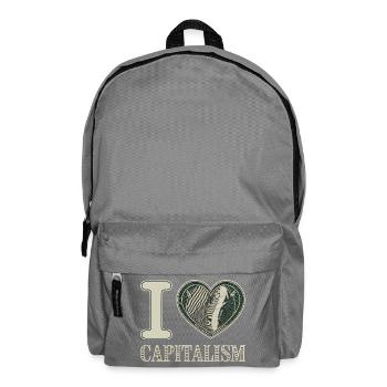 J’adore le capitalisme Entrepreneurs Actions Capitalisme - Sac à dos - gris éléphant - Devant