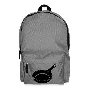 Gusseiserne Pfanne - Rucksack - Mittelgrau - Vorne