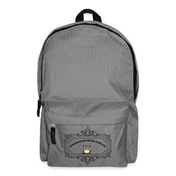Introverted But Willing To Discuss | Funny Introve - Backpack - elephant grey - Front