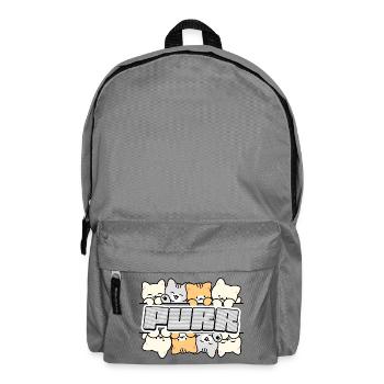 Katzen-Crew-Logo - Rucksack - Mittelgrau - Vorne