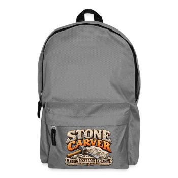 Steinhauer lässt Steine teuer aussehen – Stonewo - Rucksack - Mittelgrau - Vorne