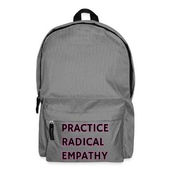 Radikale Empathie praktizieren - Rucksack - Mittelgrau - Vorne