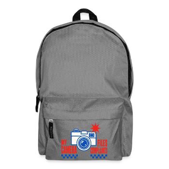 Fotografie – My Camera Files Complaints - Rucksack - Mittelgrau - Vorne