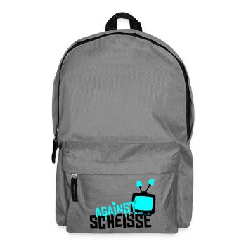 against shit - television - Backpack - elephant grey - Front