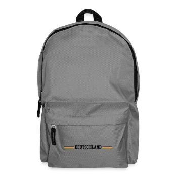 Deutschland Fahne - Rucksack - Mittelgrau - Vorne