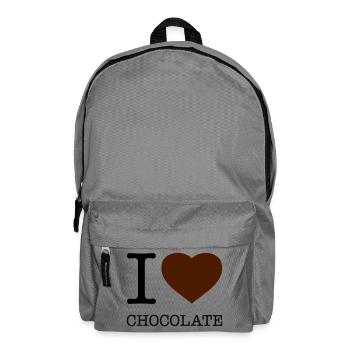 I LOVE CHOCOLATE Schokolade - Backpack - elephant grey - Front